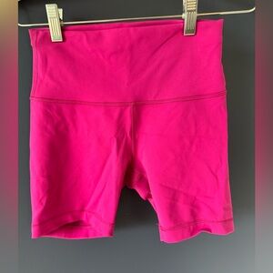 Lululemon Wunder Train High-Rise Short 6" - ripened raspberry